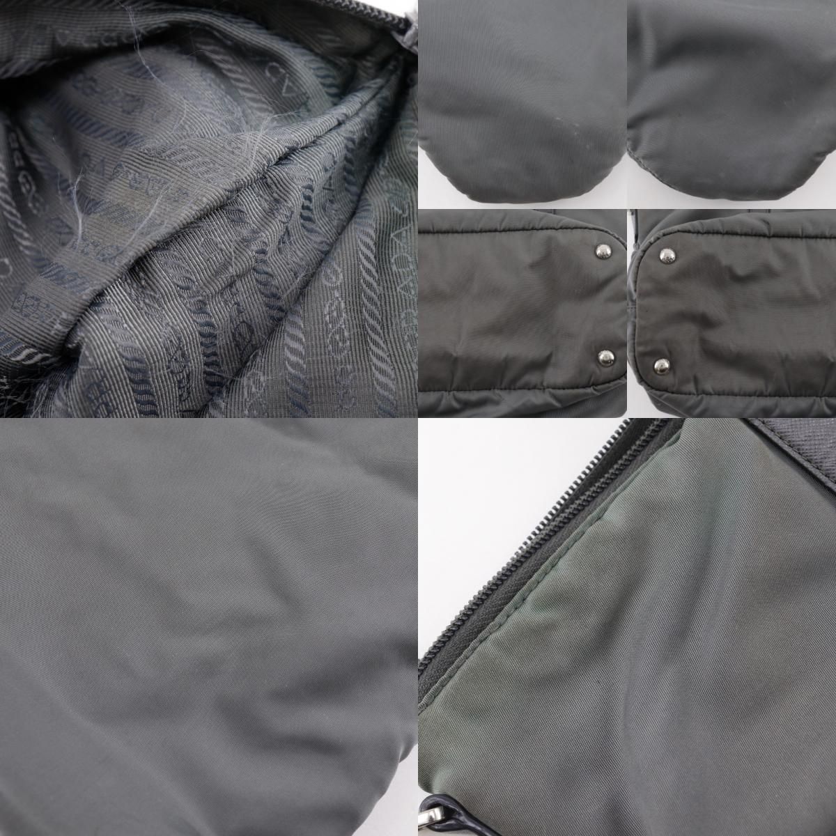 Prada Nylon Khaki Tote — view 9