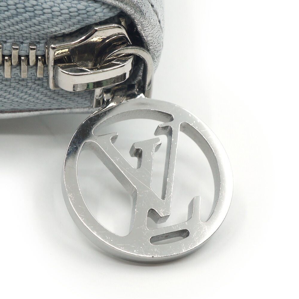 Louis Vuitton Zippy Wallet Coin Case Card Silver — view 9