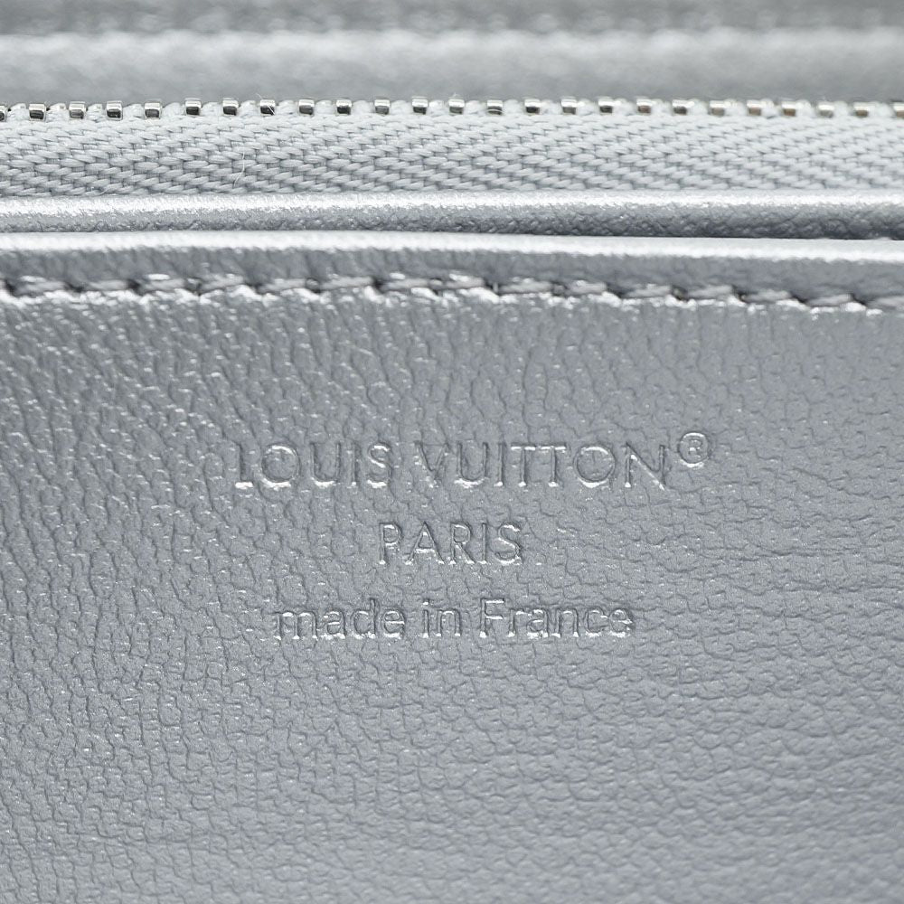 Louis Vuitton Zippy Wallet Coin Case Card Silver — view 7