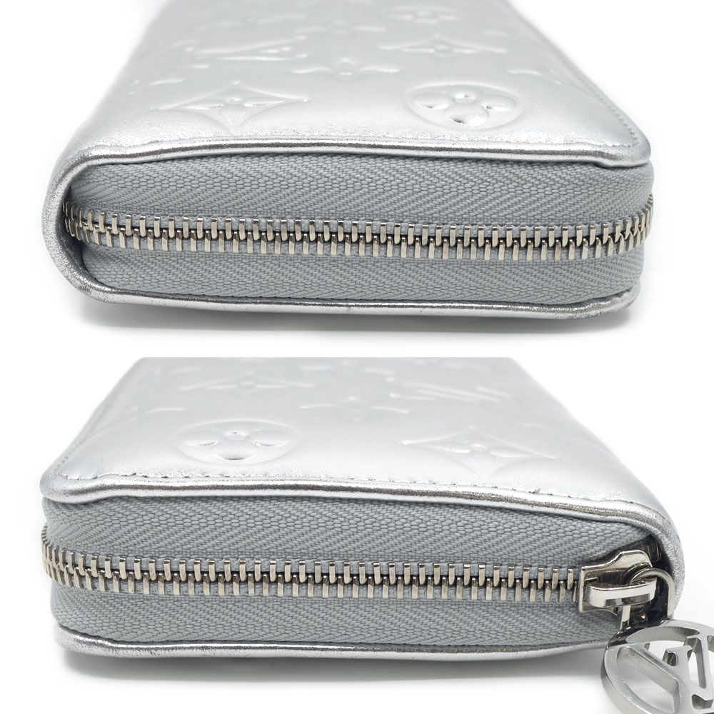 Louis Vuitton Zippy Wallet Coin Case Card Silver — view 4