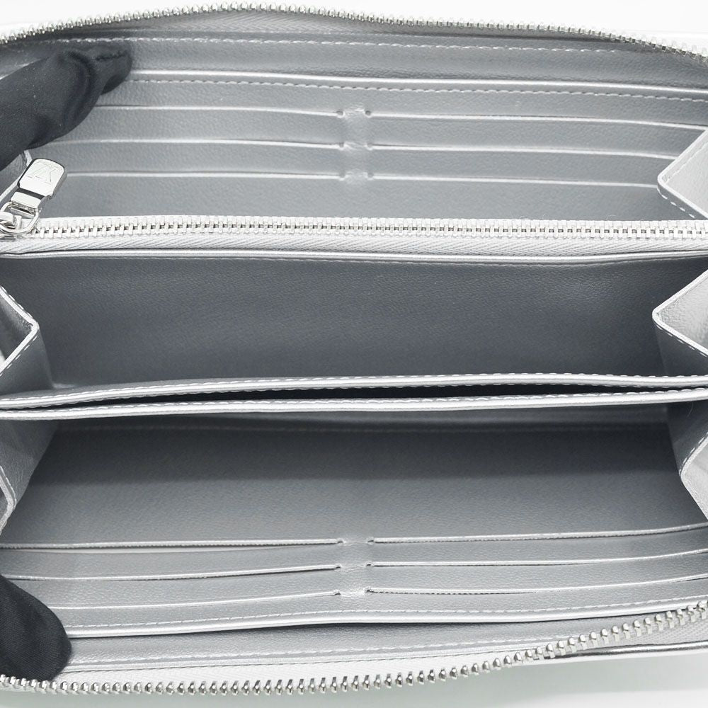 Louis Vuitton Zippy Wallet Coin Case Card Silver — view 5