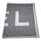Chanel Scarf Logo Cashmere Gray — view 4