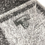 Chanel Scarf Logo Cashmere Gray — view 7