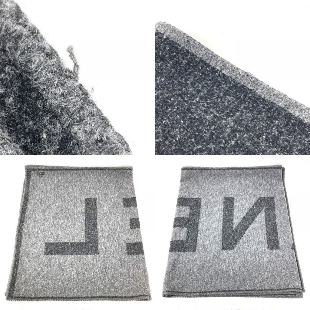 Chanel Scarf Logo Cashmere Gray — view 8