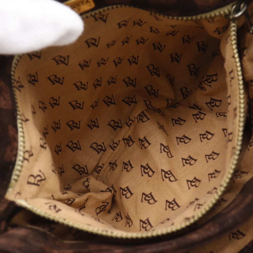 Bottega Veneta 3Way Shoulder Butterfly Pattern Suede Brown Tote — view 7