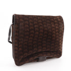Bottega Veneta 3Way Shoulder Butterfly Pattern Suede Brown Tote — view 3