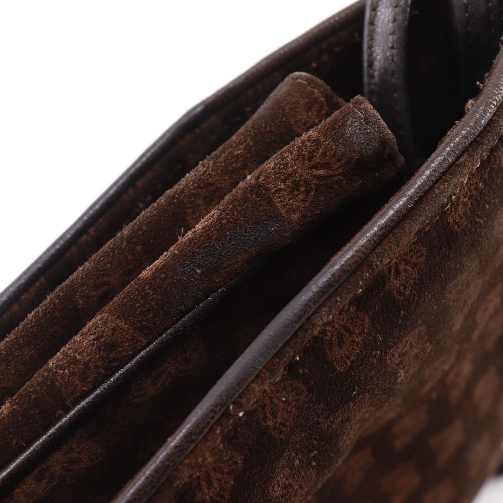 Bottega Veneta 3Way Shoulder Butterfly Pattern Suede Brown Tote — view 8