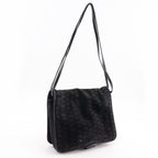 Bottega Veneta 2-Way Shoulder Butterfly Pattern Suede Black Tote — view 3
