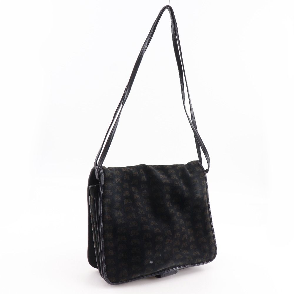 Bottega Veneta 2-Way Shoulder Butterfly Pattern Suede Black Tote — view 3