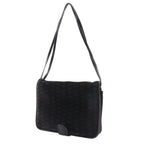 Bottega Veneta 2-Way Shoulder Butterfly Pattern Suede Black Tote — view 2