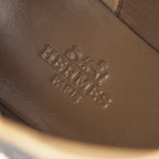 Hermes Leather Belted Knit Contrast Pointed Toe Side Zip Short Boots — view 7