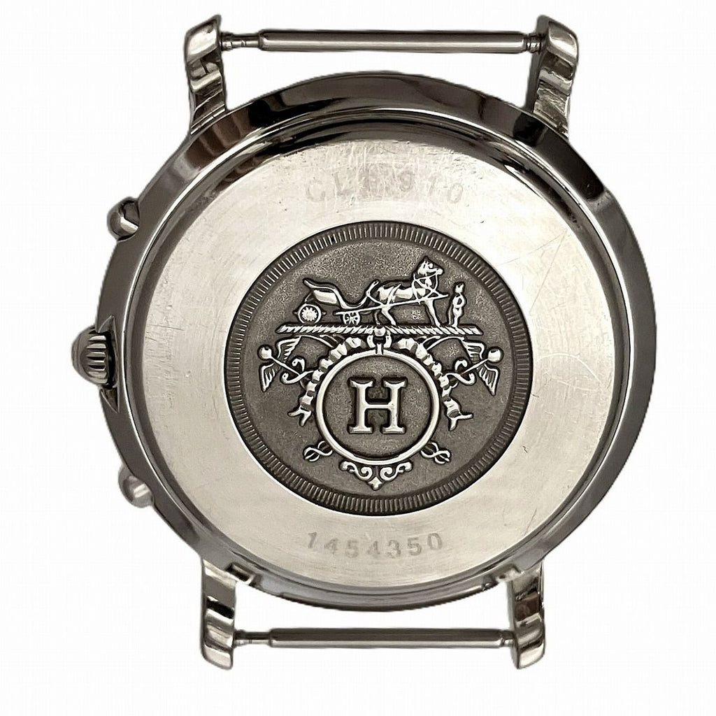 Hermes Clipper Watch SS Quartz White Dial — view 5