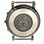 Hermes Clipper Watch SS Quartz White Dial — view 5