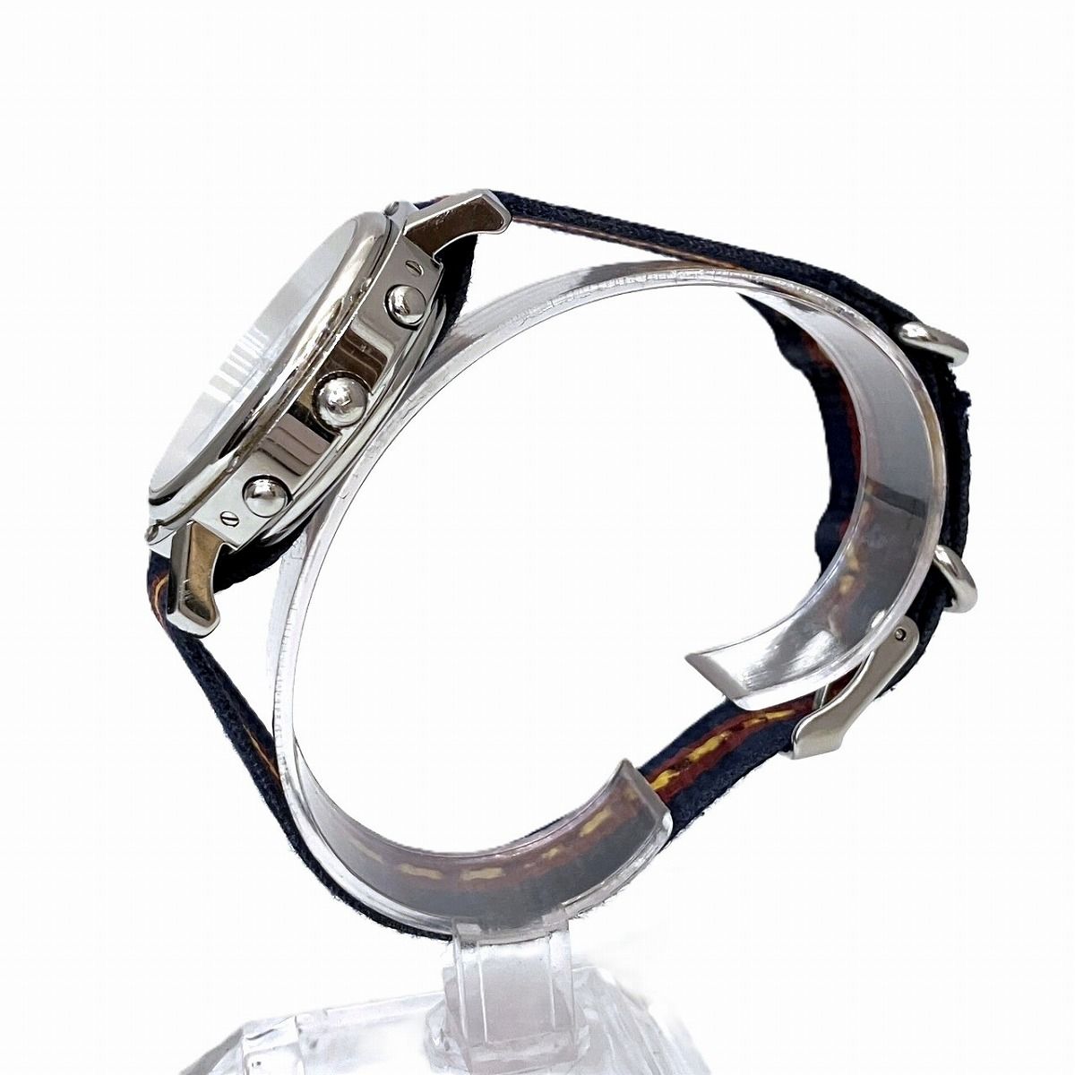 Hermes Clipper Watch SS Quartz White Dial — view 2