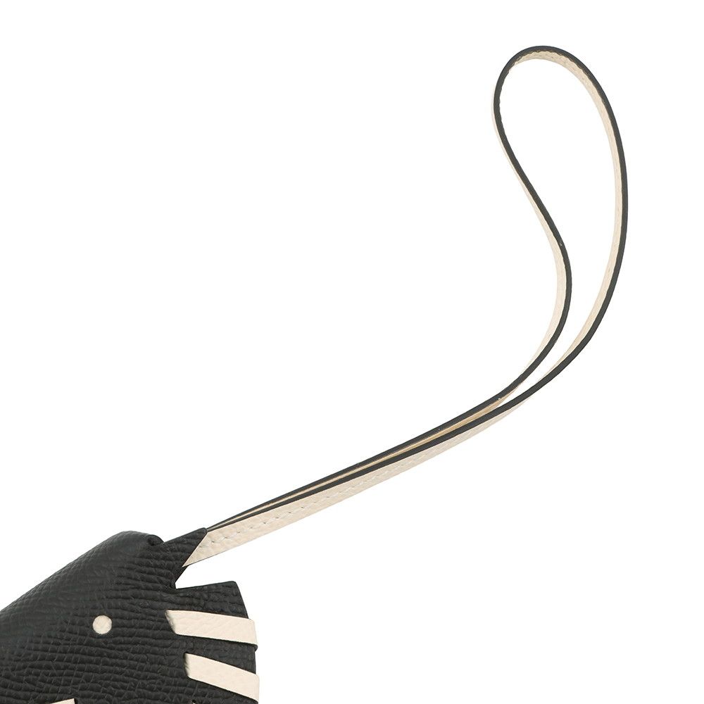 Hermes Bag Charm Cheval Tresse Black Nata Epsom — view 4