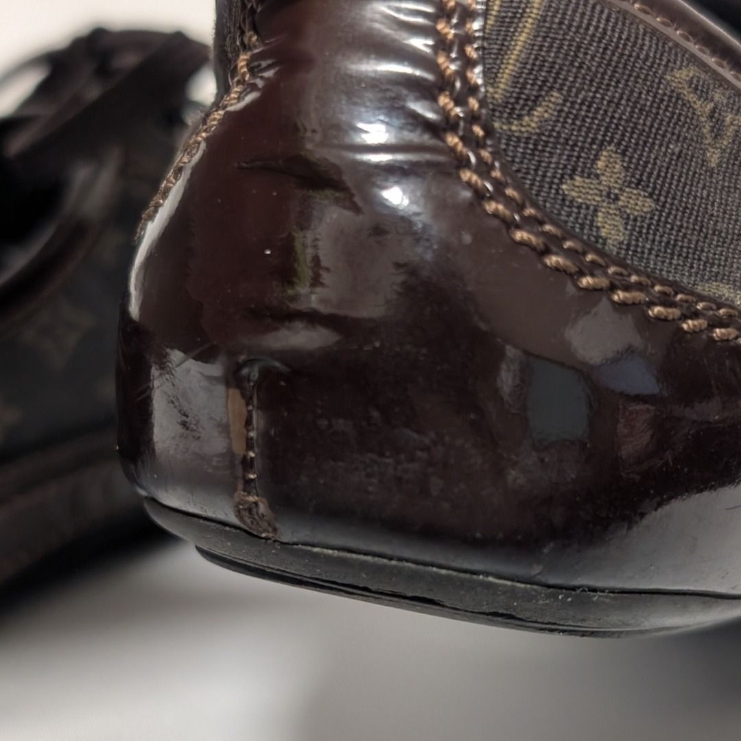 Louis Vuitton Sneakers Monogram Mini Canvas Patent — view 8