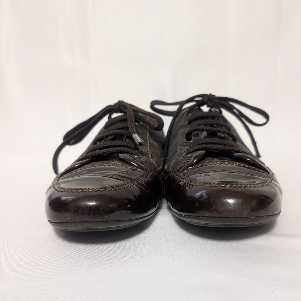 Louis Vuitton Sneakers Monogram Mini Canvas Patent — view 3