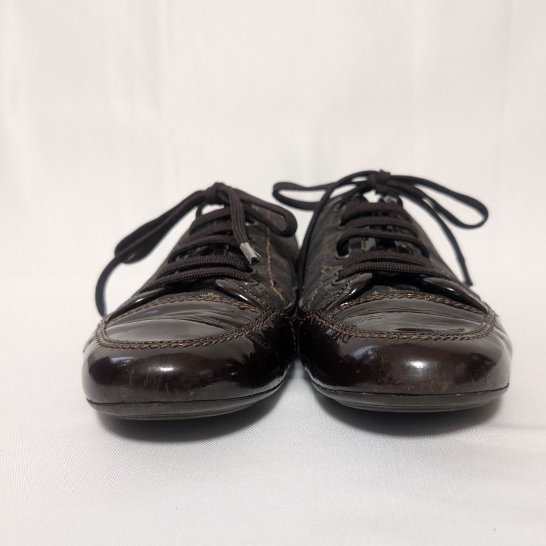 Louis Vuitton Sneakers Monogram Mini Canvas Patent — view 3