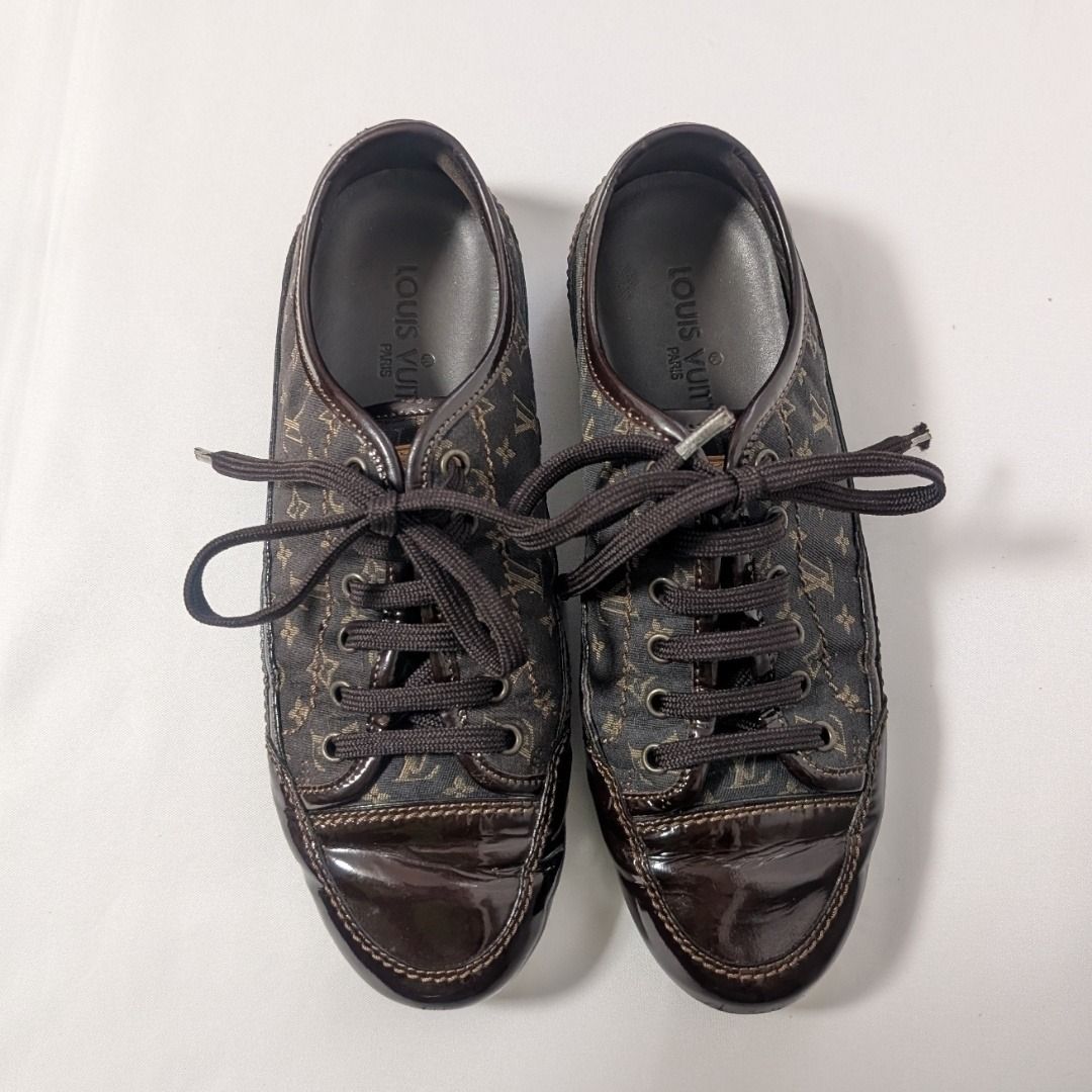 Louis Vuitton Sneakers Monogram Mini Canvas Patent — view 6