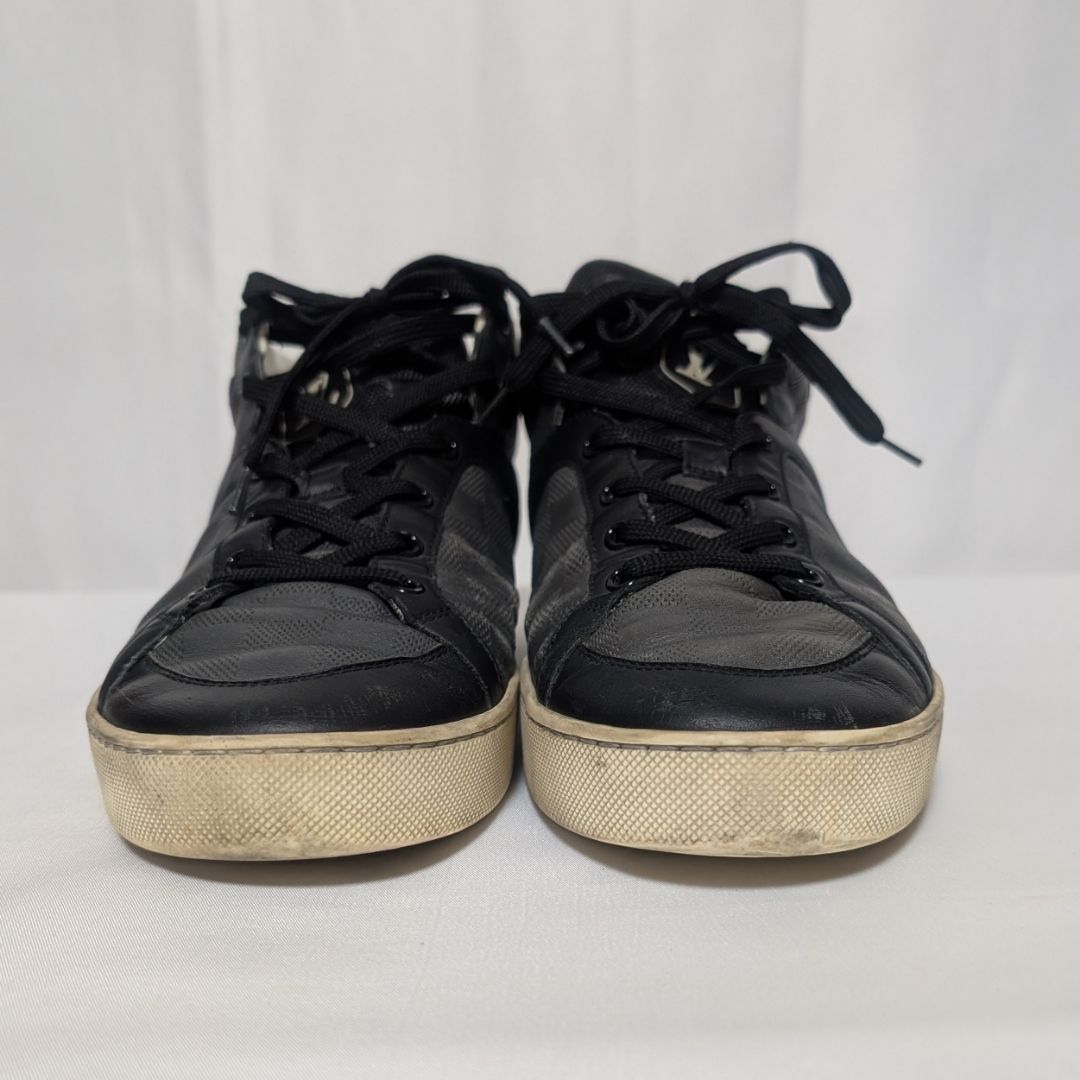 Louis Vuitton Sneakers Damier Infini Gray LV Logo — view 3