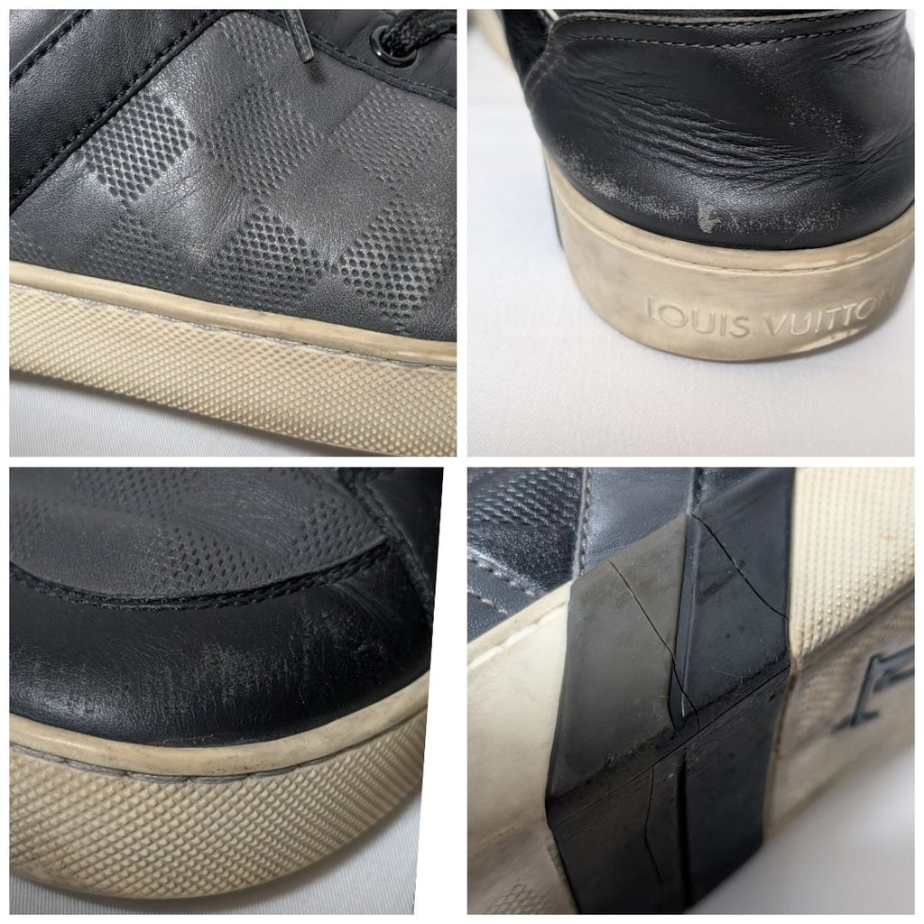 Louis Vuitton Sneakers Damier Infini Gray LV Logo — view 7