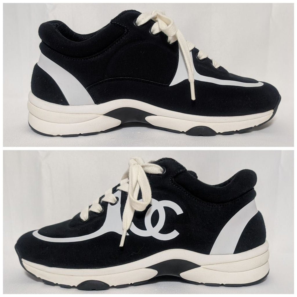 Chanel Sneakers CC Logo Black White — view 2