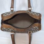 Gucci Vintage GG Supreme Leather Brown Mini Boston Bag — view 9