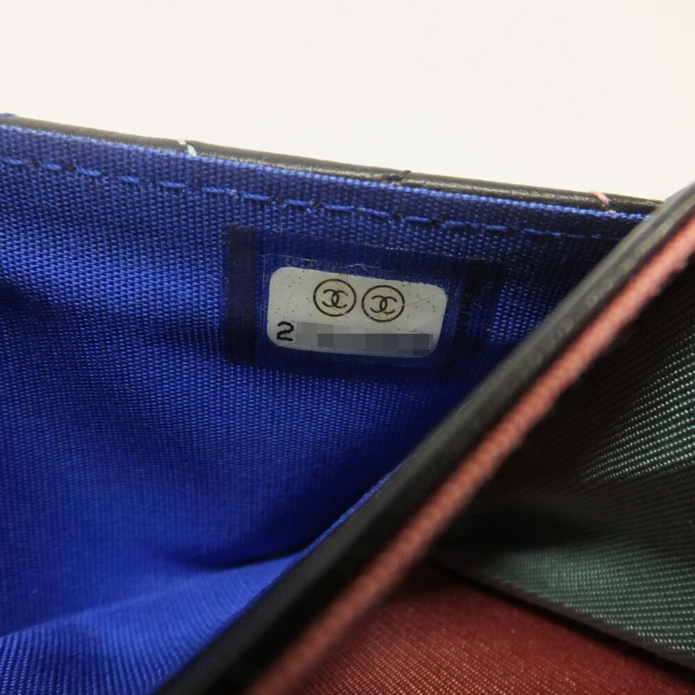 Chanel Card Case Multicolor Pastel Color Quilted CC Logo — view 8