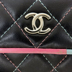 Chanel Card Case Multicolor Pastel Color Quilted CC Logo — view 6