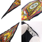 Hermes Carre Plisse Pliss Scarf Parmi les Fleurs Je Compte Heures % Silk — view 6