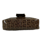 Fendi Zucchino Minimamma Shoulder Bag Patent Brown — view 4