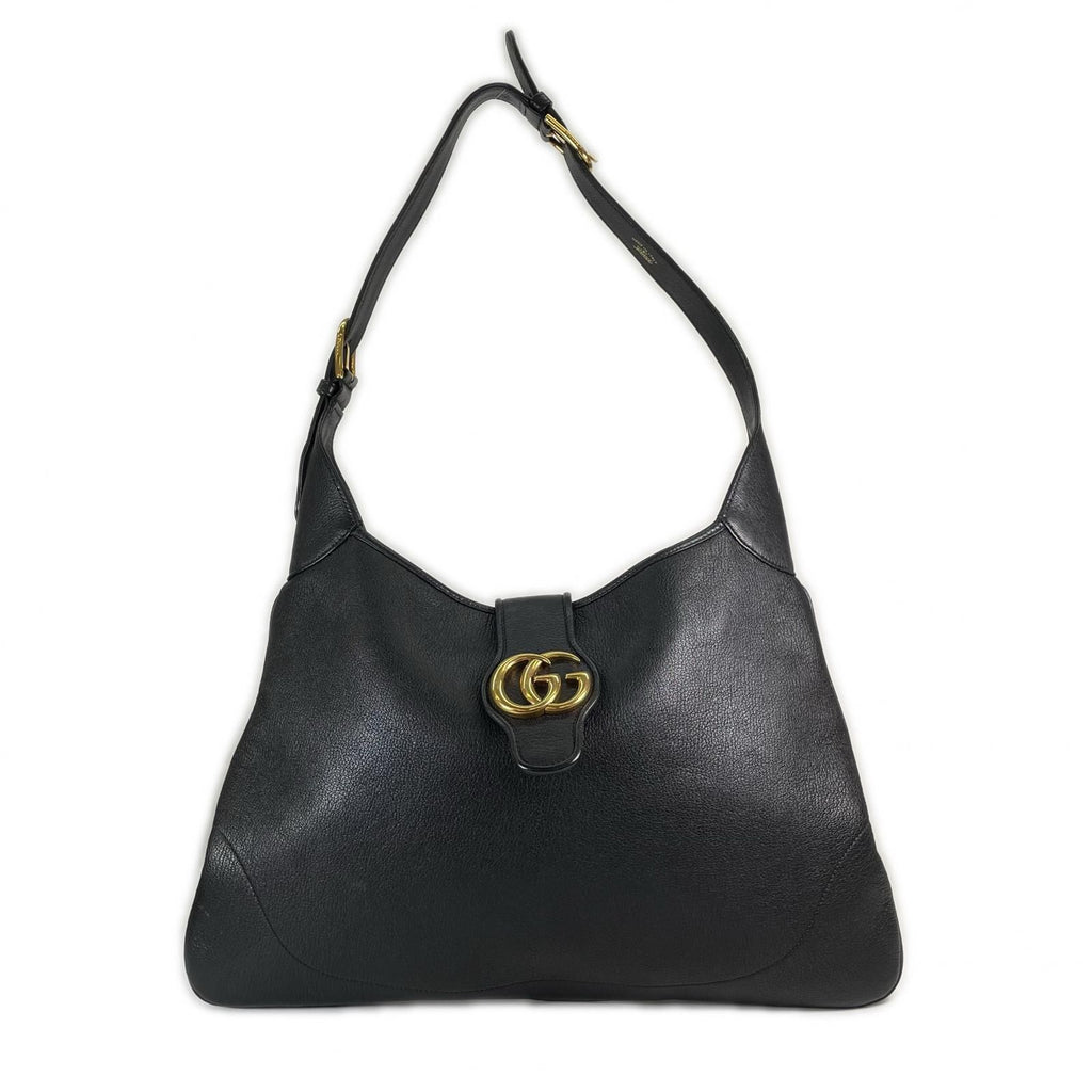 Gucci Aphrodite Shoulder Bag Leather Black Medium