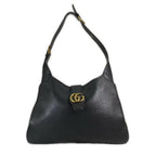 Gucci Aphrodite Shoulder Bag Leather Black Medium