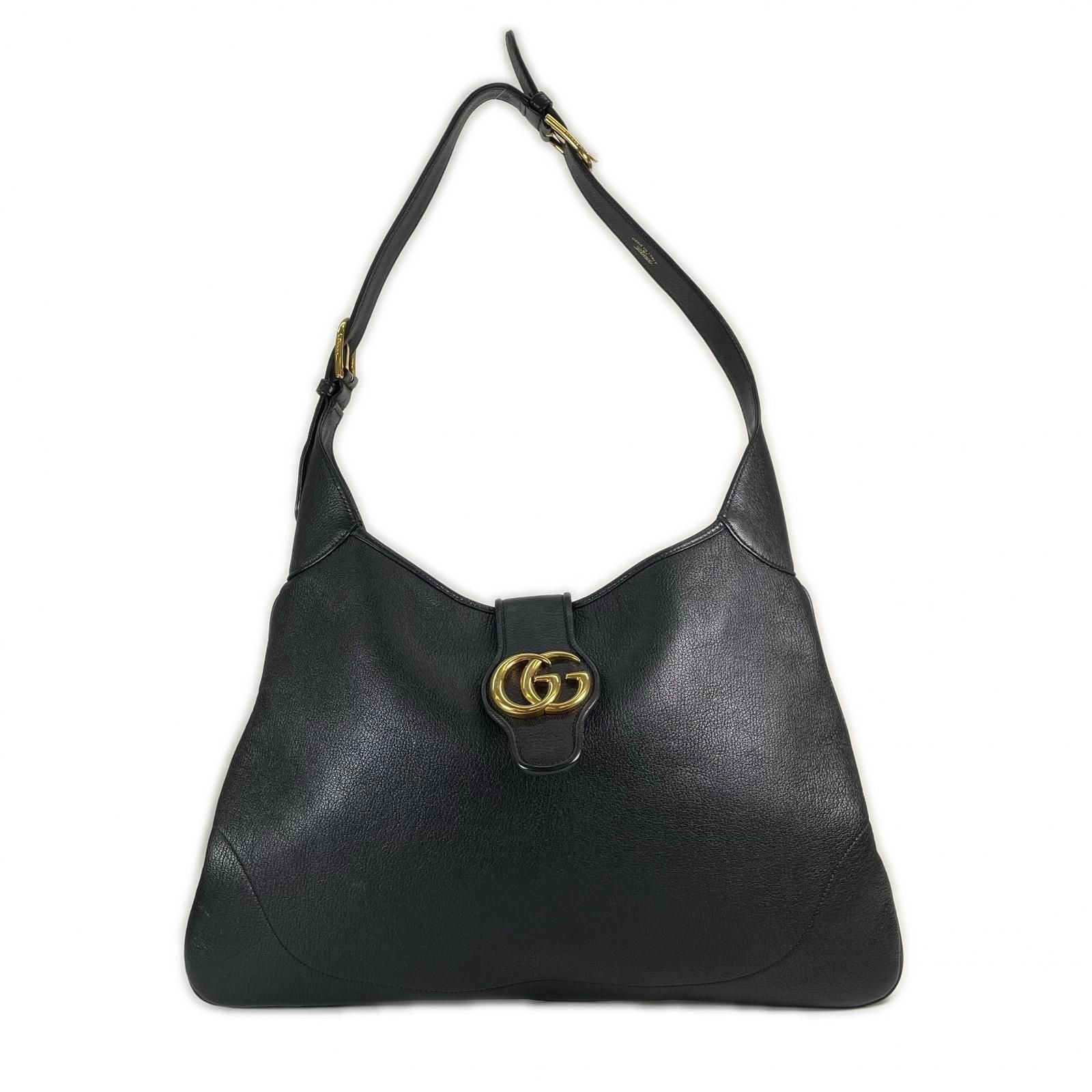 Gucci Aphrodite Shoulder Bag Leather Black Medium