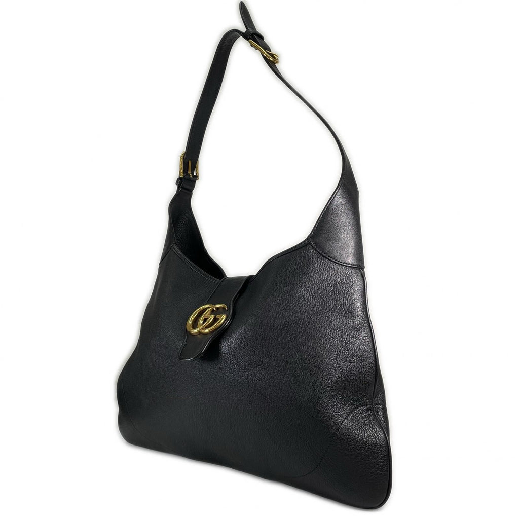 Gucci Aphrodite Shoulder Bag Leather Black Medium — view 2