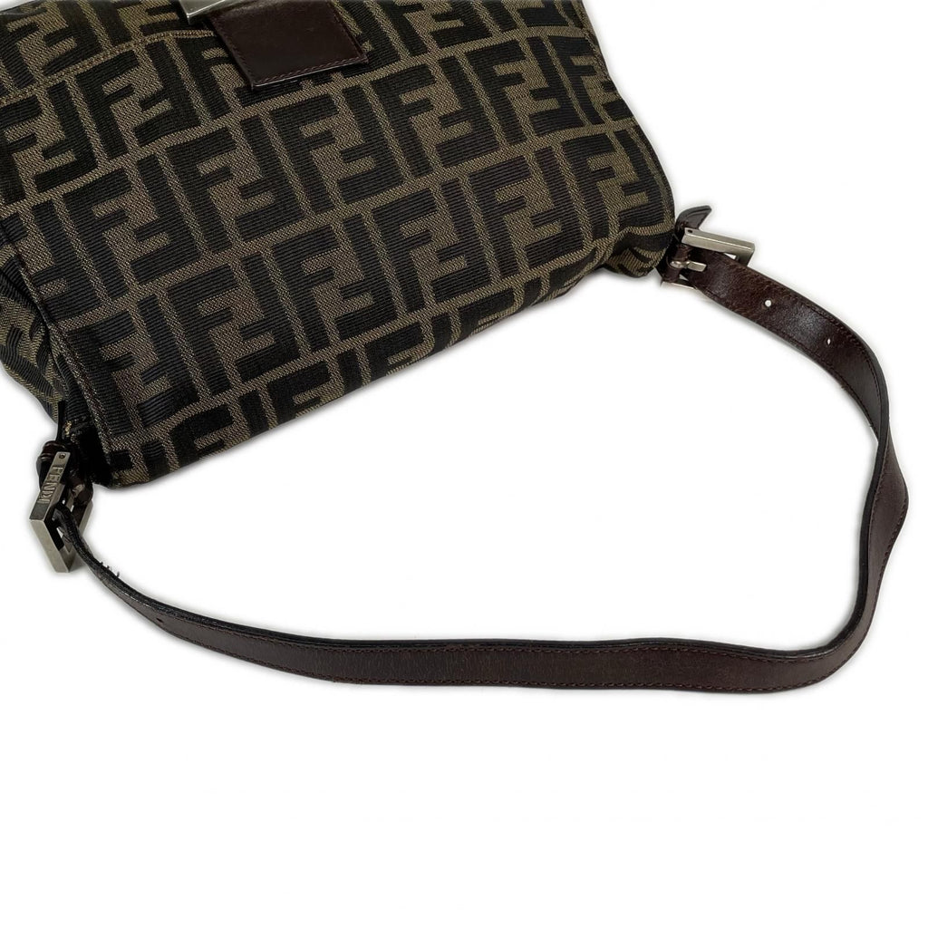 Fendi Zucca Mamma Baguette Shoulder Bag Canvas Brown — view 5