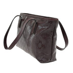 Gucci GG Supreme Tote Shoulder Bag Burgundy Leather — view 4
