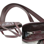 Gucci GG Supreme Tote Shoulder Bag Burgundy Leather — view 8