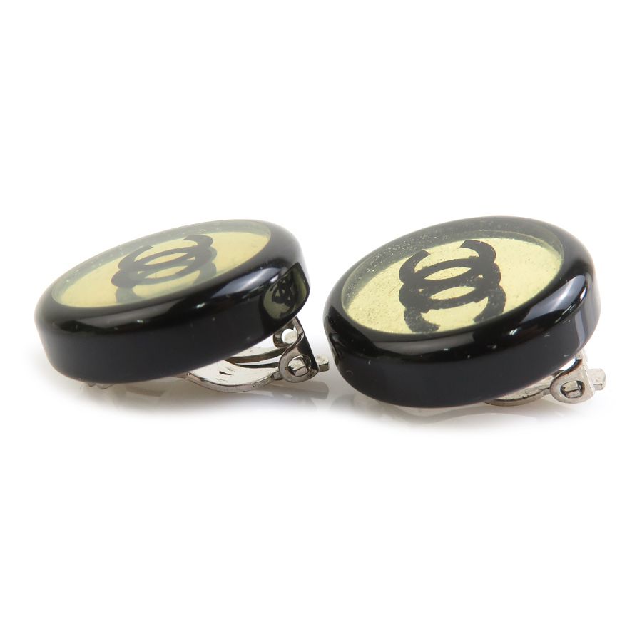 Chanel Earrings Black — view 3