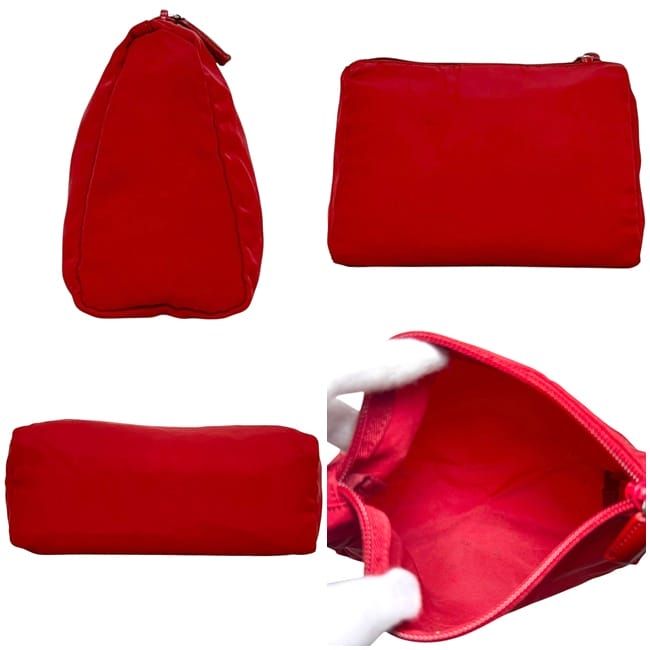 Prada Pouch Red Tessuto Case Nylon 60 — view 2