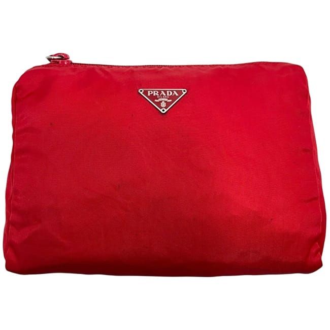 Prada Pouch Red Tessuto Case Nylon 60 — view 7