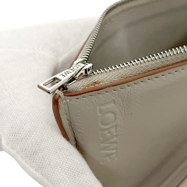 Loewe Trifold Wallet Vertical Beige Anagram — view 6