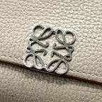 Loewe Trifold Wallet Vertical Beige Anagram — view 9