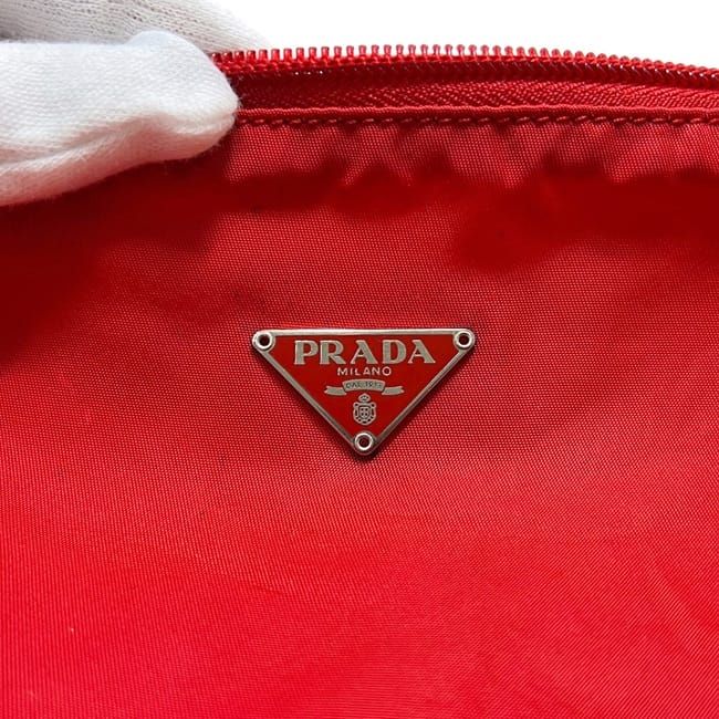 Prada Pouch Red Tessuto Case Nylon 60 — view 5