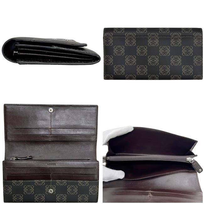 Loewe Bifold Wallet Dark Gray Anagram 168 80 — view 2