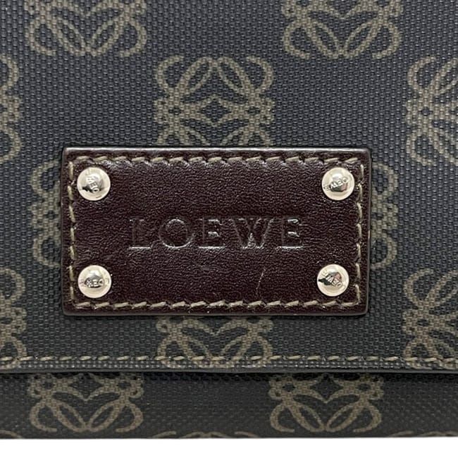 Loewe Bifold Wallet Dark Gray Anagram 168 80 — view 9