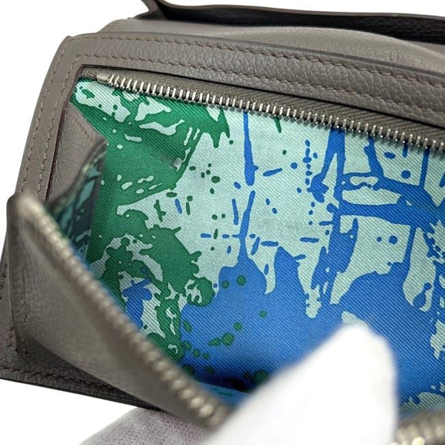 Hermes Bifold Wallet Citizen Twill Silk in Grey — view 3