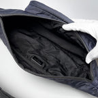 Prada Triangle Logo Belt Bag Nylon Navy — view 3