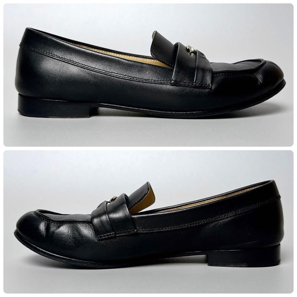Chanel CC Logo Loafer 36 Black — view 5