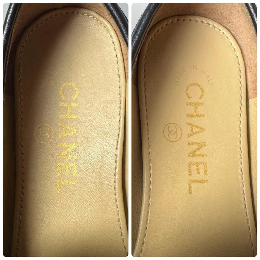 Chanel CC Logo Loafer 36 Black — view 9
